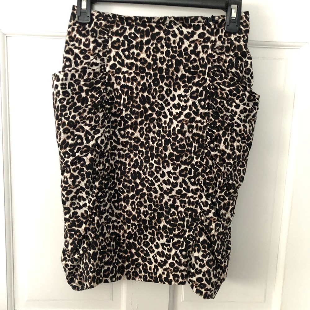 Forever 21 Leopard Print Pencil Skirt